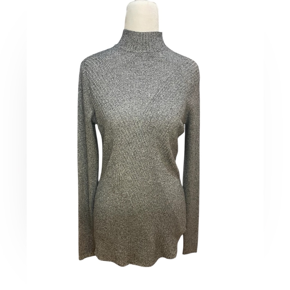 Arpeggio Knitwear Chic Heather Gray Women's Turtleneck Sweater